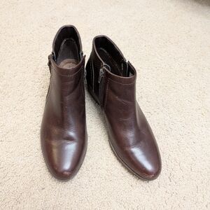 Rockport Size 8.5 Brown Leather Ankle Boots